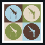 Poster Pop Art Pole Vaulting<br><div class="desc">Pop Art Pole Vaulting. Obtenez ce design amusant avec votre passe-temps, votre occupation ou votre obsession sur de grands t-shirts, autocollants et bien plus encore. Ils font aussi de grands cadeaux !</div>