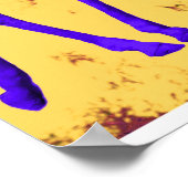 Poster Pop Art Popart Walking Giraffe multicolore (Coin)