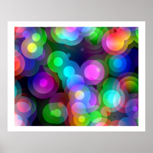 Poster Pop Art Random Cercles Concentric 02 (Devant)