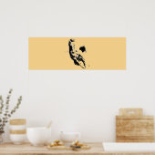 Poster Pop Art Runse Horse Artwork Browny Beige (Cuisine)