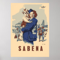 Pop art Sabena Ex Belgian Airlines