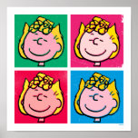 Poster Pop Art Sally | Mod pour vous Motif<br><div class="desc">Jetez un oeil à ce design super mignon avec Sally dans un motif pop art amusant.</div>