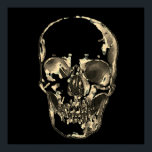 Poster Pop Art Sepia Black Retro<br><div class="desc">Imaginaire Art Skull Skeleton - Blue & Purple Tones Heavy Metal Punk Rock College Pop Art Image</div>