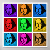 Poster Pop Art Shakespeare (Devant)