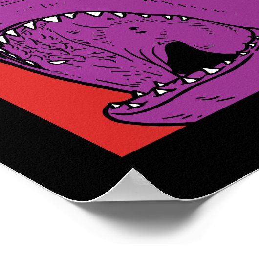 Poster Pop Art Shark (Coin)