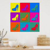 Poster pop art shoes (Cuisine)