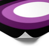 Poster Pop Art Soft Violet Blobs (Coin)