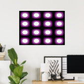 Poster Pop Art Soft Violet Blobs (Bureau à domicile)