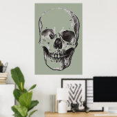 Poster Pop Art Style Crâne (Bureau à domicile)