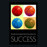 Poster Pop Art Success Motivational Basketball Stylé<br><div class="desc">Sport Thème Numériquement Edited Art - Basketball Poster Imprimer - Digital Comic Style Artwork - College Pop Art - Computer Images - La seule façon de faire un grand travail est d'aimer ce que vous faites.</div>