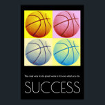 Poster Pop Art Success Motivational Basketball tendance<br><div class="desc">Sport Thème Numériquement Edited Art - Basketball Poster Imprimer - Digital Comic Style Artwork - College Pop Art - Computer Images - La seule façon de faire un grand travail est d'aimer ce que vous faites.</div>