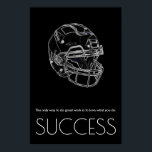 Poster Pop Art Success Motivational Football tendance<br><div class="desc">Sport Thématique Numériquement Edited Art - Poster de football Imprimer - Dessin de style comique numérique - Art Pop College - Images d'ordinateur - La seule façon de faire un grand travail est d'aimer ce que vous faites.</div>