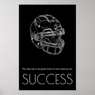 Poster Pop Art Success Motivational Football tendance