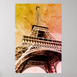 Poster Pop Art Tour Eiffel Paris Romance City<br><div class="desc">Paris City Places & Sites - Tour Eiffel Photographie numérique Oeuvre</div>