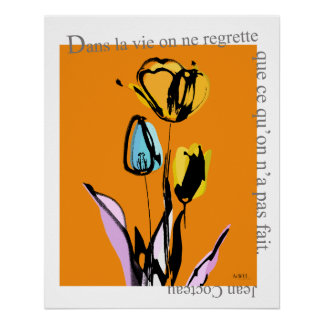Poster pop art -tulip-