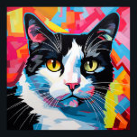 Poster Pop Art Tuxedo<br><div class="desc">Une collection de chats pop art expressifs</div>