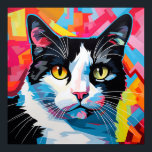 Poster Pop Art Tuxedo<br><div class="desc">Une collection de chats pop art expressifs</div>