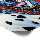 Poster Pop Art Vibrant Dalmatie (Coin)