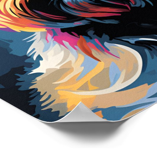 Poster Pop Art Yorkshire Terrier imprimer (Coin)