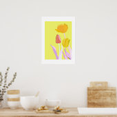 Poster POP Botanical Art - Tulip (Cuisine)
