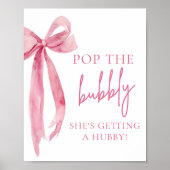 Poster Pop Bow Pop The Bubbly Elle obtient un Hubby Sign (Devant)