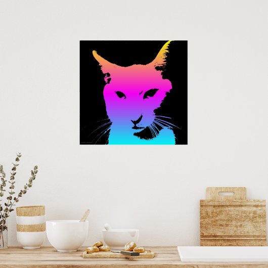 Poster Pop Cat (Cuisine)