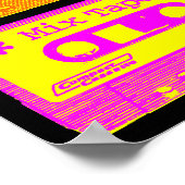 Poster Pop de bande de mélange psychédélique (Coin)