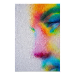 Poster Pop Femme : Explosion de couleur
