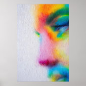 Poster Pop Femme : Explosion de couleurs (Devant)