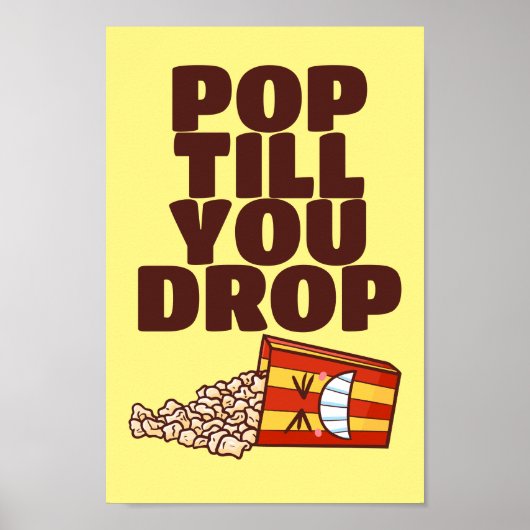Poster Pop personnalisable jusqu'à la suppression (Devant)