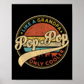Poster Pop Pop Comme Un Grand-Père Seulement Glacière Ret (Devant)