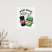 Poster Pop Quiz Drôle Soda Pop Pun (Cuisine)