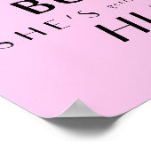 Poster Pop The Bubbly, elle prend un Hubby Back-Drop (Coin)