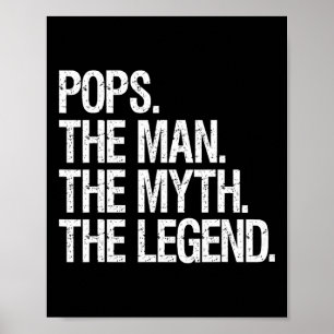 Poster Pop The Man The Myth The Legend Funny Pères Gif