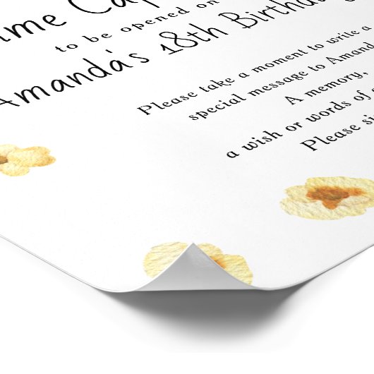 Poster Popcorn Time Capsule 1er anniversaire sans sexe (Coin)