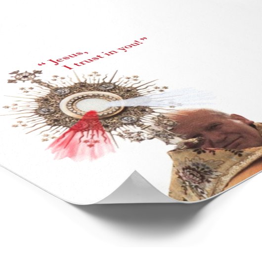 Poster Pope John Paul II print (Coin)