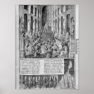 Poster Pope Urban II reconquest Holy Sepulchre Church