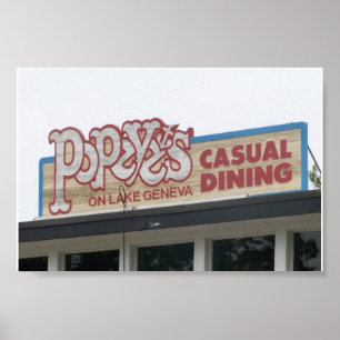 Poster POPEYE" S CAS : DÎNER UAL (Lac Léman, WI)