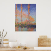 Poster Poplars – Pappeln, Autumn – Claude Monet, 1891 (Cuisine)