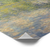 Poster Poplars sur l'épte par Claude Monet (Coin)