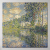 Poster Poplars sur l'épte par Claude Monet (Devant)