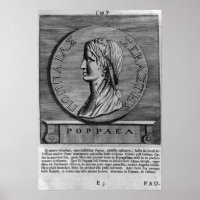 Poppaea Sabina, gravure d'après un roman