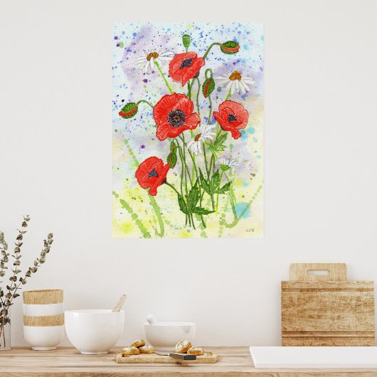 Poster 'Poppies' (Cuisine)