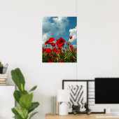 Poster Poppies (Bureau à domicile)