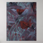 Poster Poppies Abstraites (Devant)