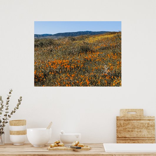 Poster Poppies de Californie - Paysage 2 (Cuisine)