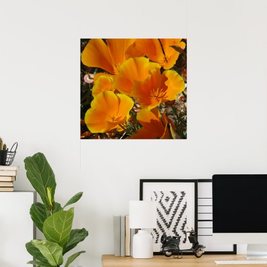 Poster Poppies d'or (Bureau à domicile)