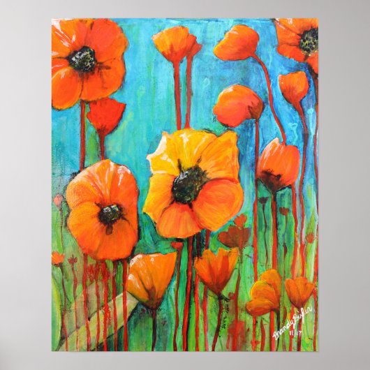 Poster Poppies en été (Devant)