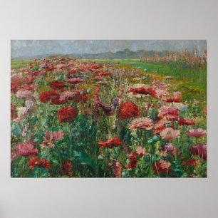 Poster Poppies en fleurs - Olga Wisinger-Florian