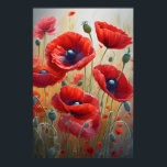 Poster Poppies Fleur sauvage Mur Art Décor Salon Décor<br><div class="desc">Belle Romantique Fleurs de Pavot Blossom Poster d'Art. Obtenez l'ensemble ou un ensemble pour décorer votre maison, bureau ou laboratoire. Décor Art & Mur > Affiches & Imprimantes. Art numérique cosmique de pavot et de fleurs. Unique d'un art mural unique avec des fleurs de pavot Blosso et pods. L'art populaire,...</div>